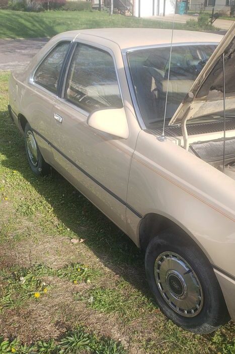 passenger side of the 1984 Ford Tempo GL